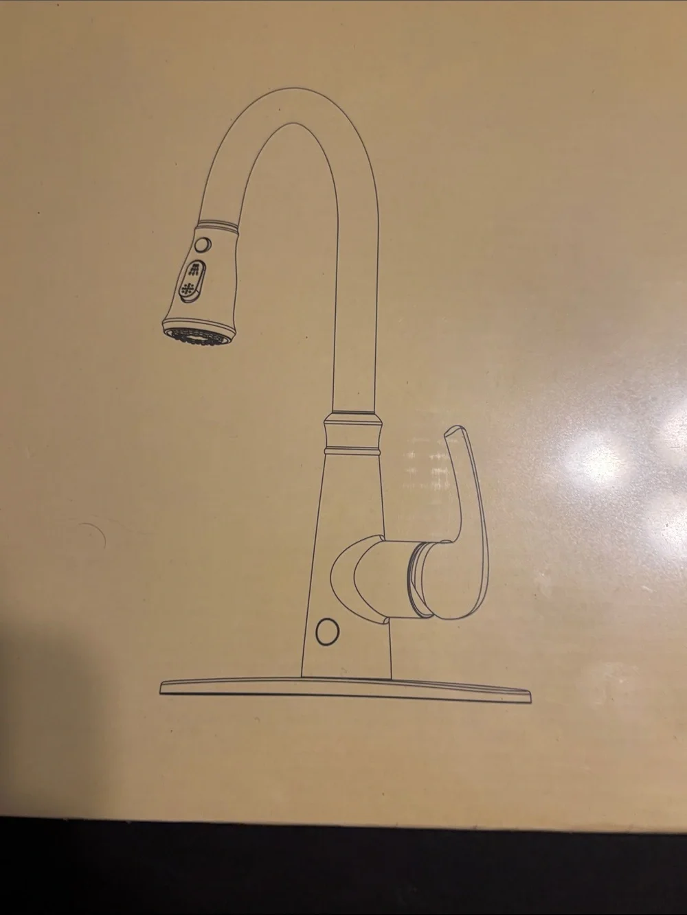 Dalmo Kitchen Sensor Faucet - Brass/Gold Boxed Unopened